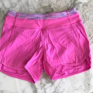 Ivivva Pink Relay Racer Shorts- Girls